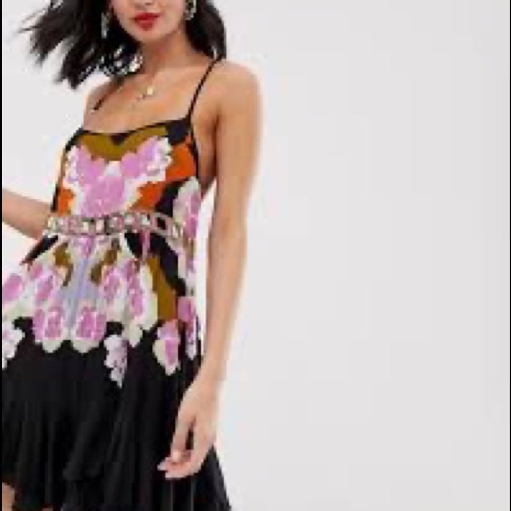 Free People Intimately Free Sweet Lucy printed slip dress